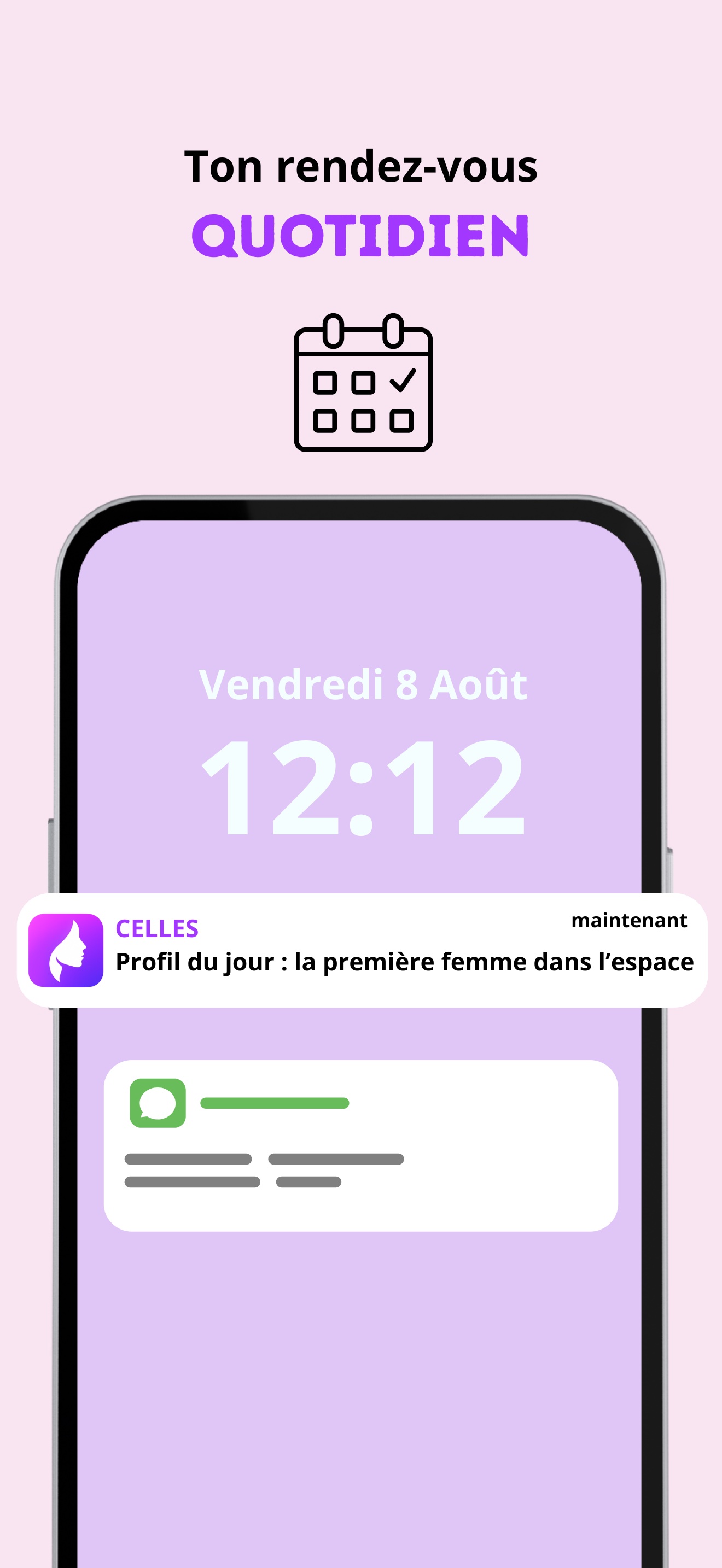 Notification quotidienne CELLES
